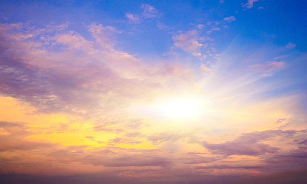 天空自然云层云朵阳光夕阳