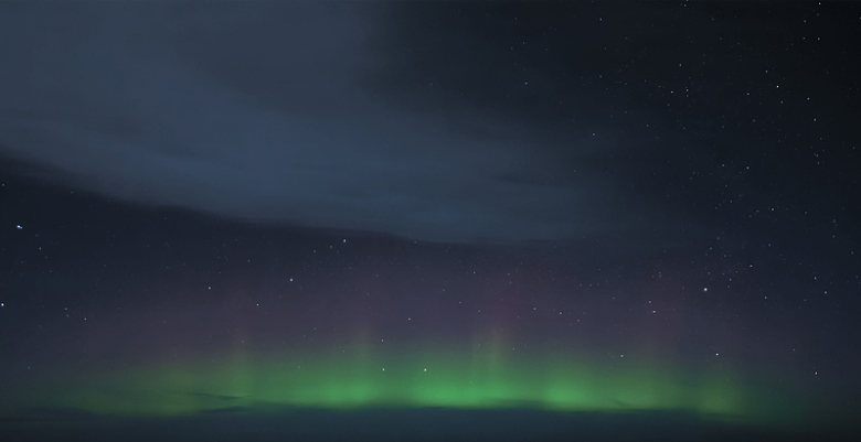 北极光夜晚光效景观