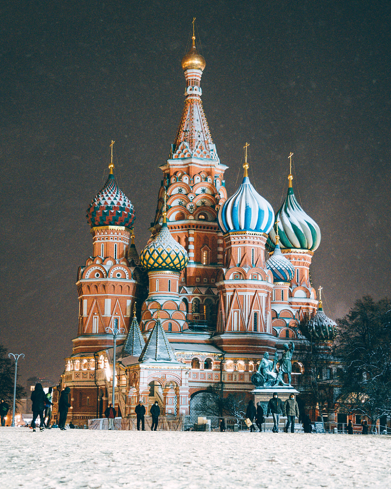 莫斯科教堂建筑遗址著名