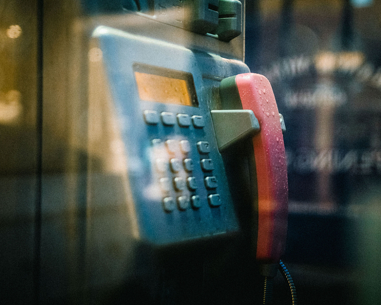 旧电话电话亭复古摄影