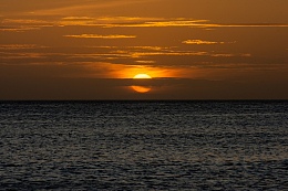 日落夕阳晚霞海面景观