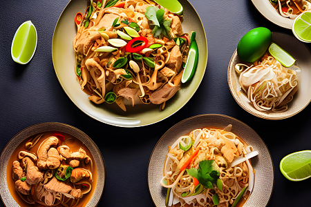 食品餐具意大利面美食菜肴面条