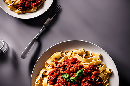 美食面条意大利面午餐