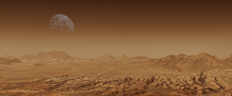 火星表面宇宙景观