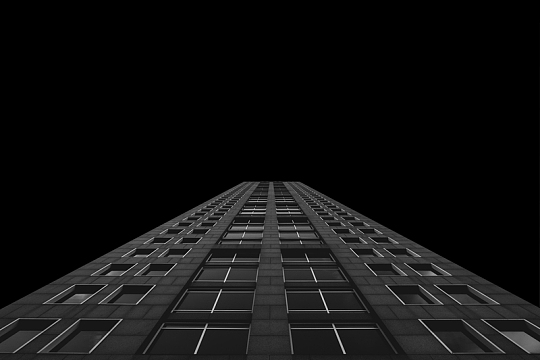 黑白建筑高层摄影