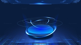 蓝色信息可视化数据大屏背景素材