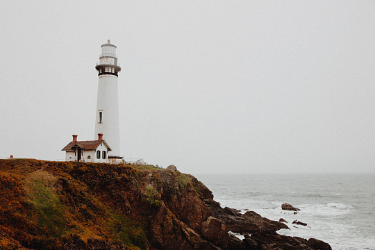 自然景观灯塔建筑海岸大海