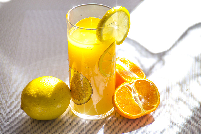 柠檬汁饮料夏季鲜橙水果