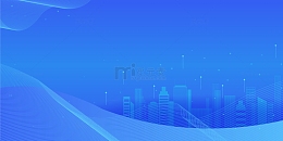 蓝色科技时代感建筑背景