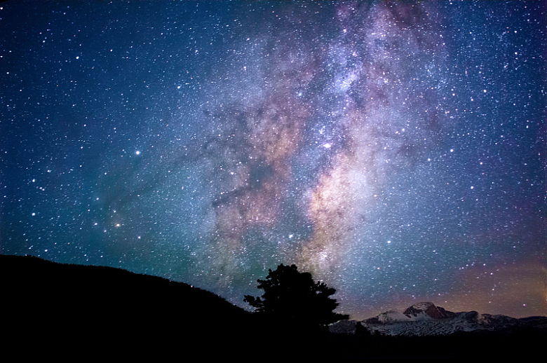 自然夜空星空银河