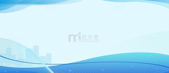 科技感蓝色建筑小方块商务背景