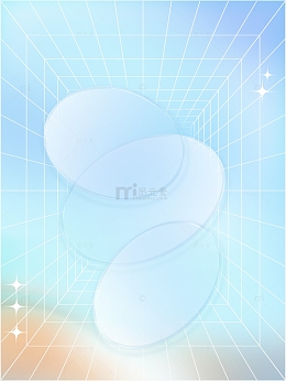 蓝色糖果色渐变质感弥散风海报背景