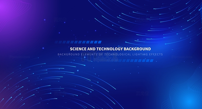 蓝色科幻互联网线条光线循环装饰背景