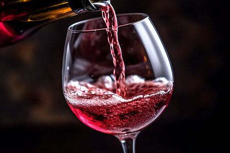 倒红酒葡萄酒
