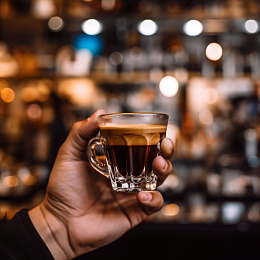 手持意式浓缩咖啡杯