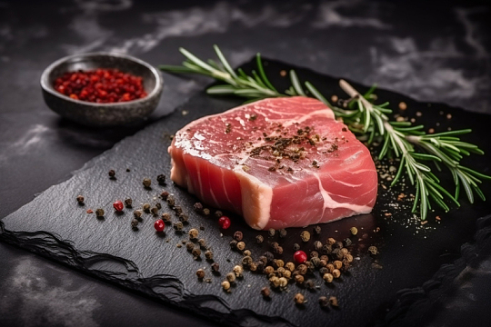 胡椒牛排牛肉食物摄影迷迭香