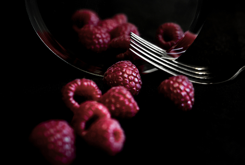 树莓水果摄影特写