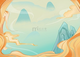 中国风插画背景