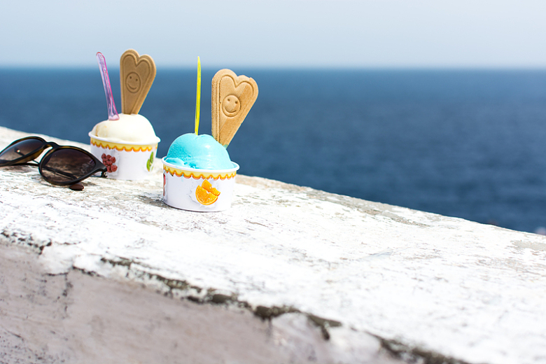 海边的蓝精灵冰淇淋