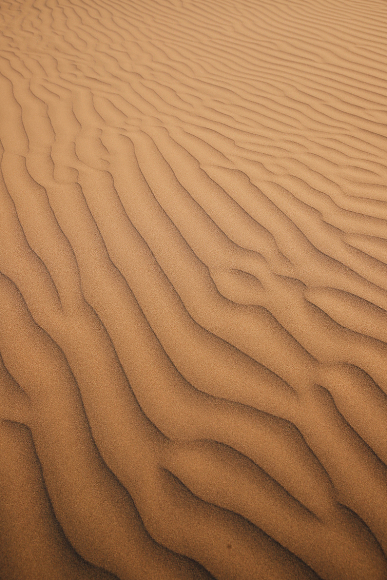 沙地纹路沙漠特写