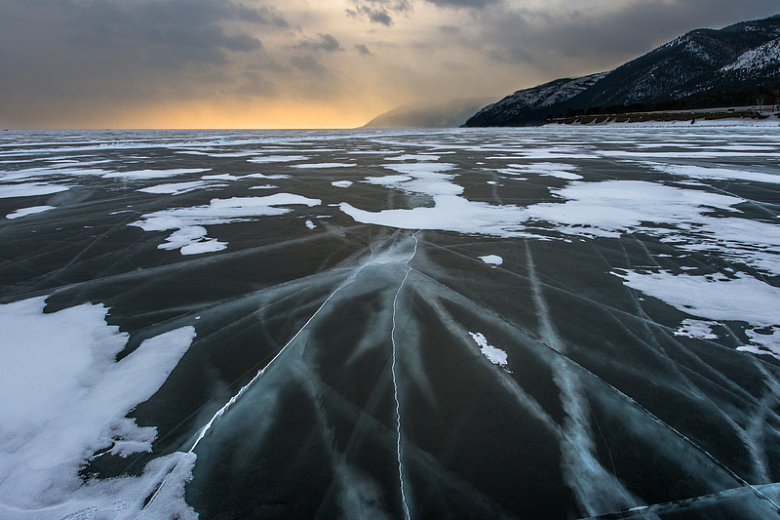 自然水面冰面自然摄影
