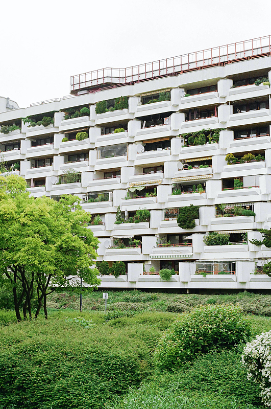 阳台植物建筑摄影