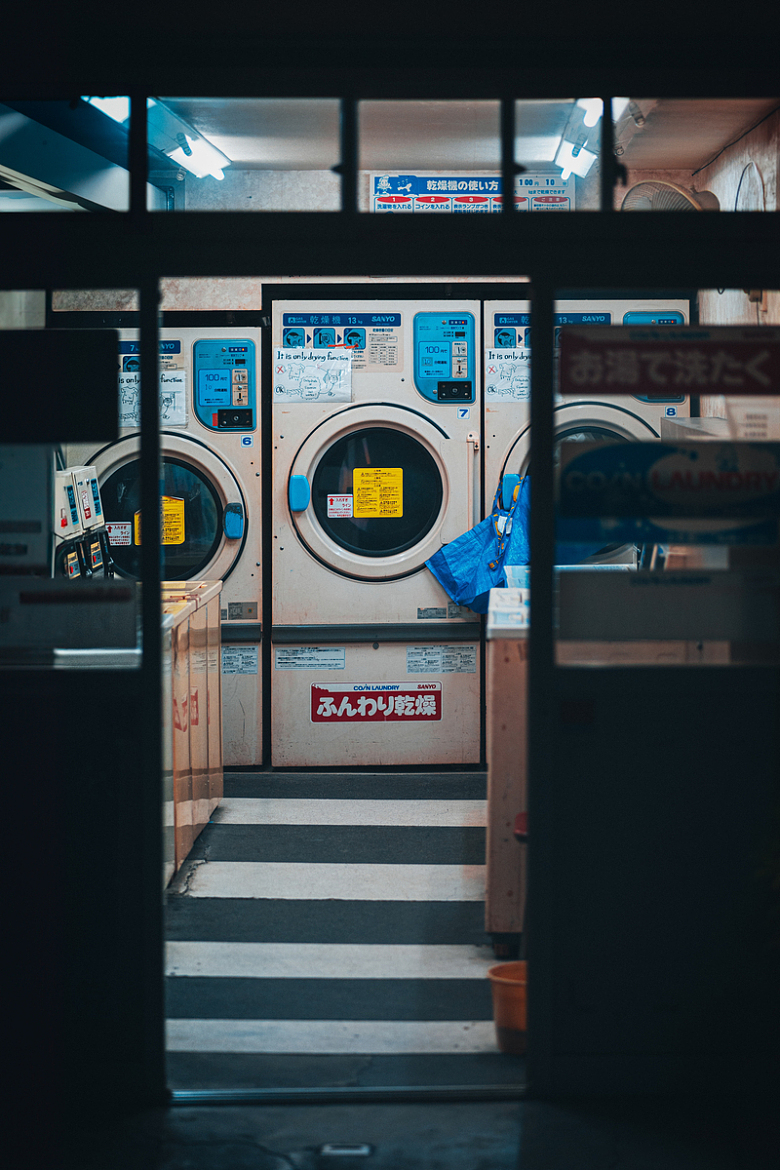 房间洗衣机烘干机摄影日本