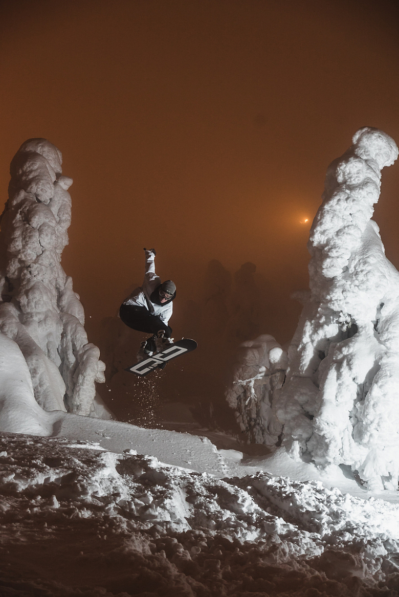 雪地滑雪运动摄影