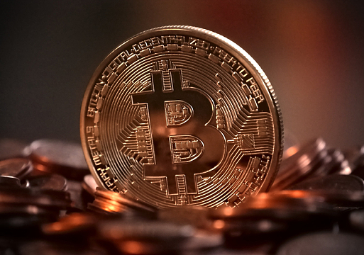 圆形金色比特币