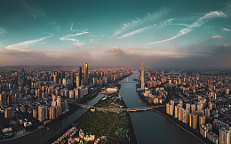 珠江新城鸟瞰图