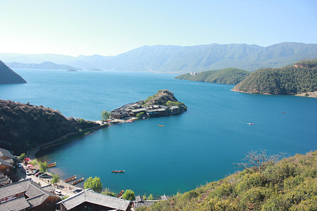 俯视泸沽湖