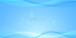 蓝色几何科技线条矢量商务背景