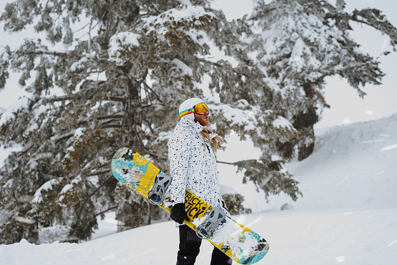 滑雪板人物寒冷摄影