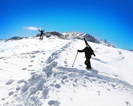 登山滑雪