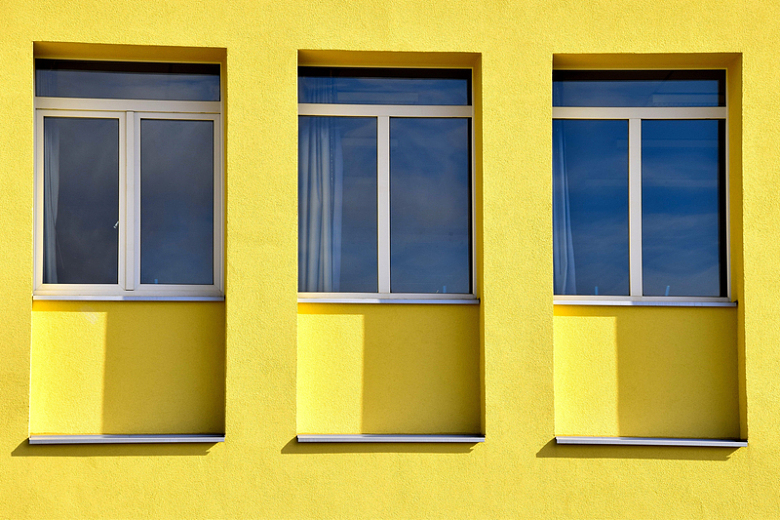黄色立体窗口