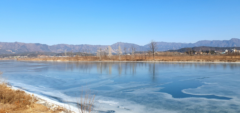冬日江河湖泊风光摄影