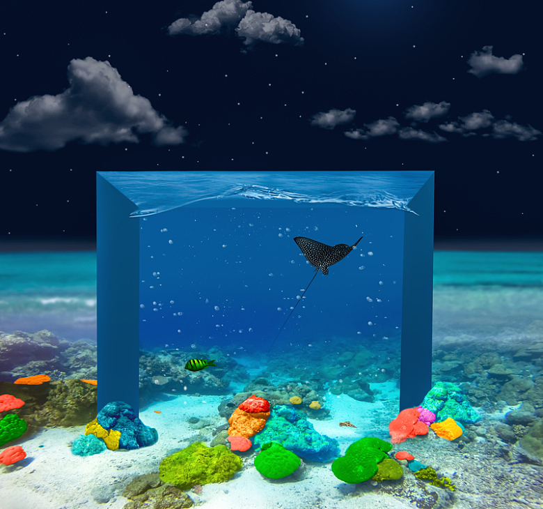 蓝色水族馆海底世界