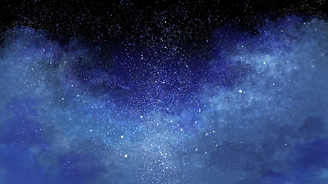 唯美蓝色星云背景