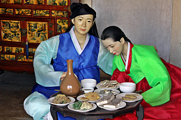 韩国人物蜡像展览
