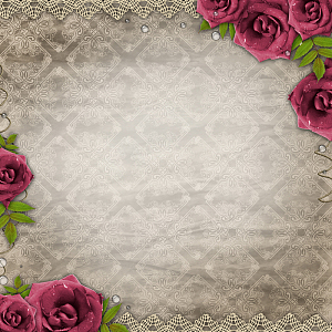 红色玫瑰花边框