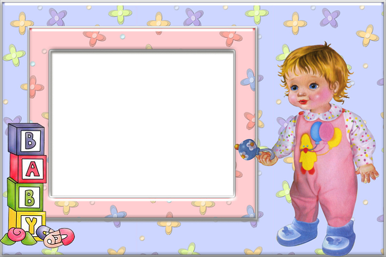 儿童粉色相框素材