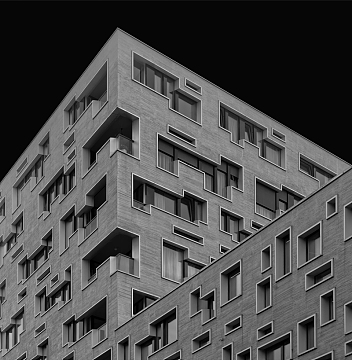 黑白迷宫风格建筑