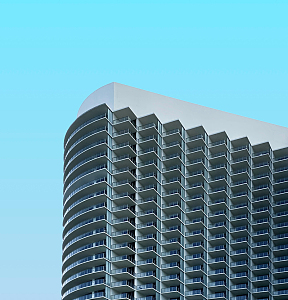 现代小区楼层外观