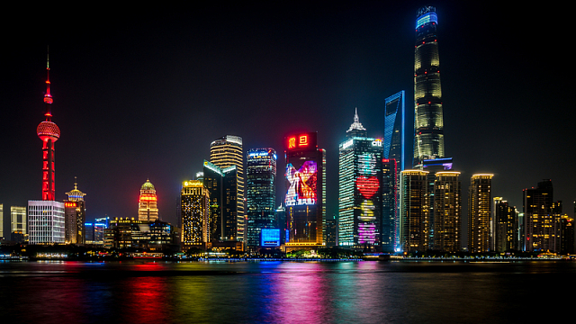 上海外滩建筑夜景