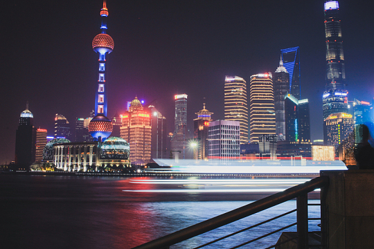 上海繁华都市夜景