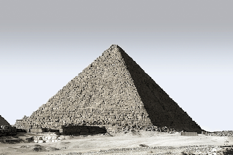 埃及金字塔黑白