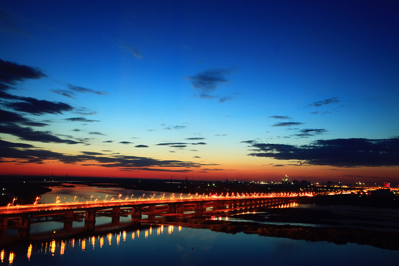 北戴河大桥夜景