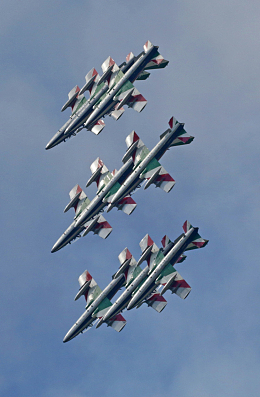 高空特技飞行队表演