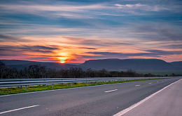 高速公路唯美风景