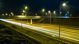 公路灯光夜景